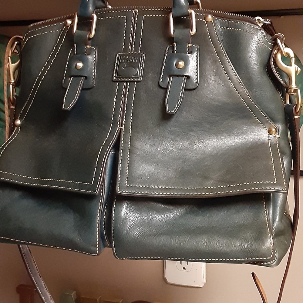 Unique blue color  Dooney & Bourke large satchel